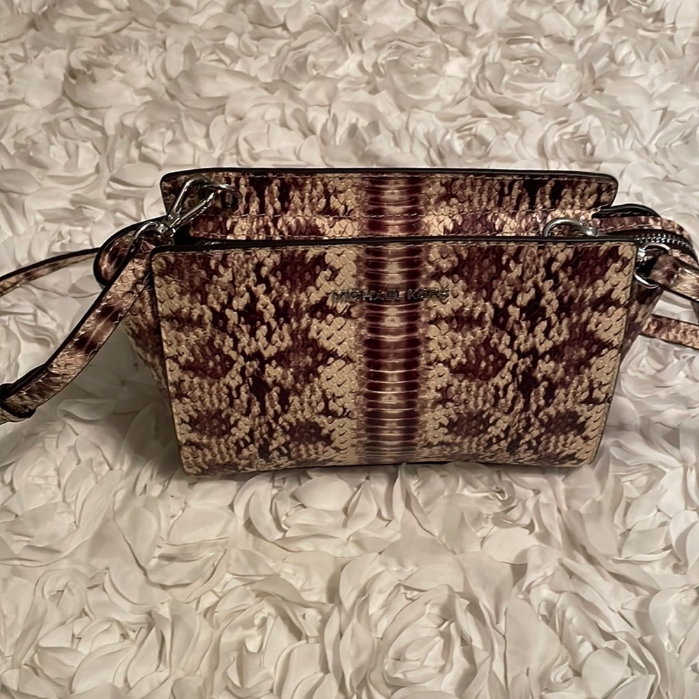 Michael Kors Selma Python Snake Purse